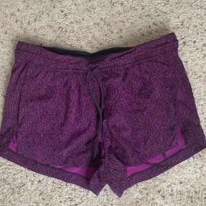 Lululemon shorts! Purple pattern with four pockets